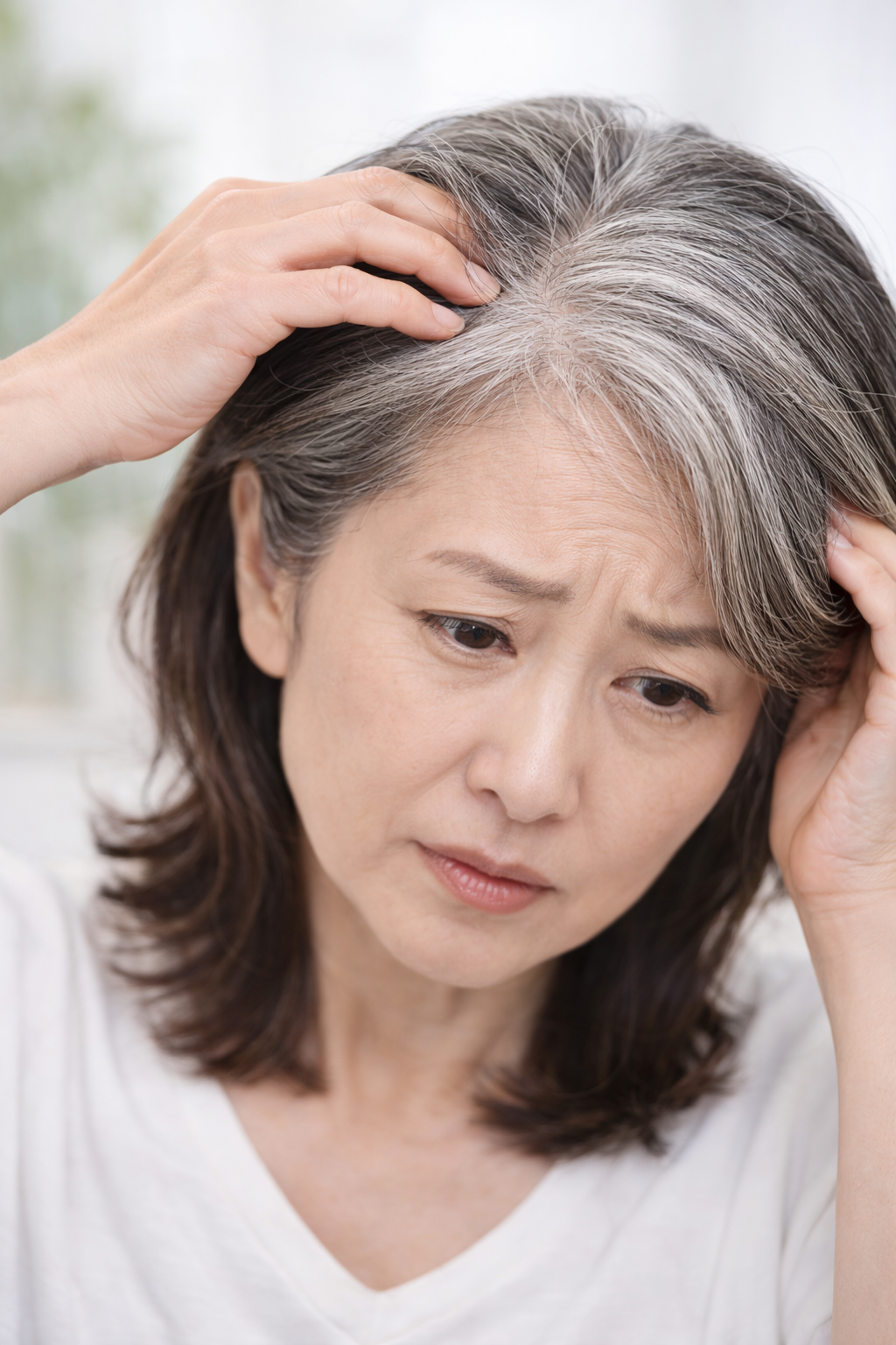 白髪のお悩みイメージ